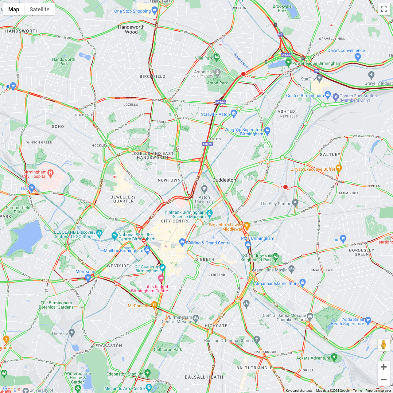 Birmingham Traffic Congestion