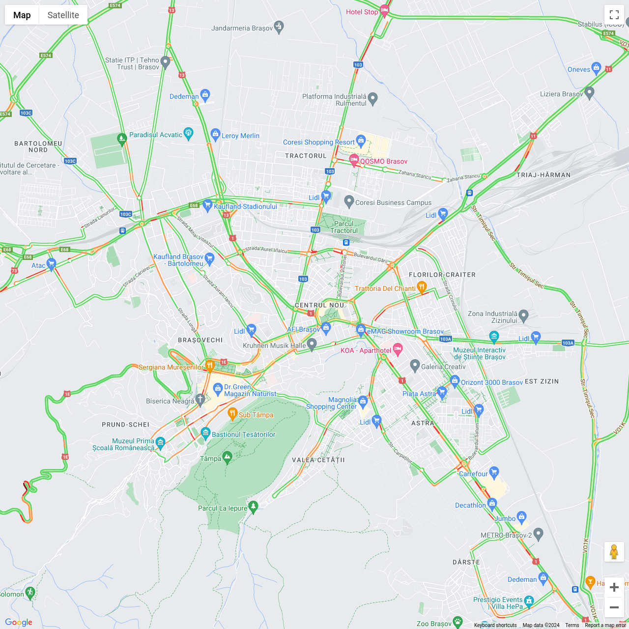 Brasov Traffic Congestion