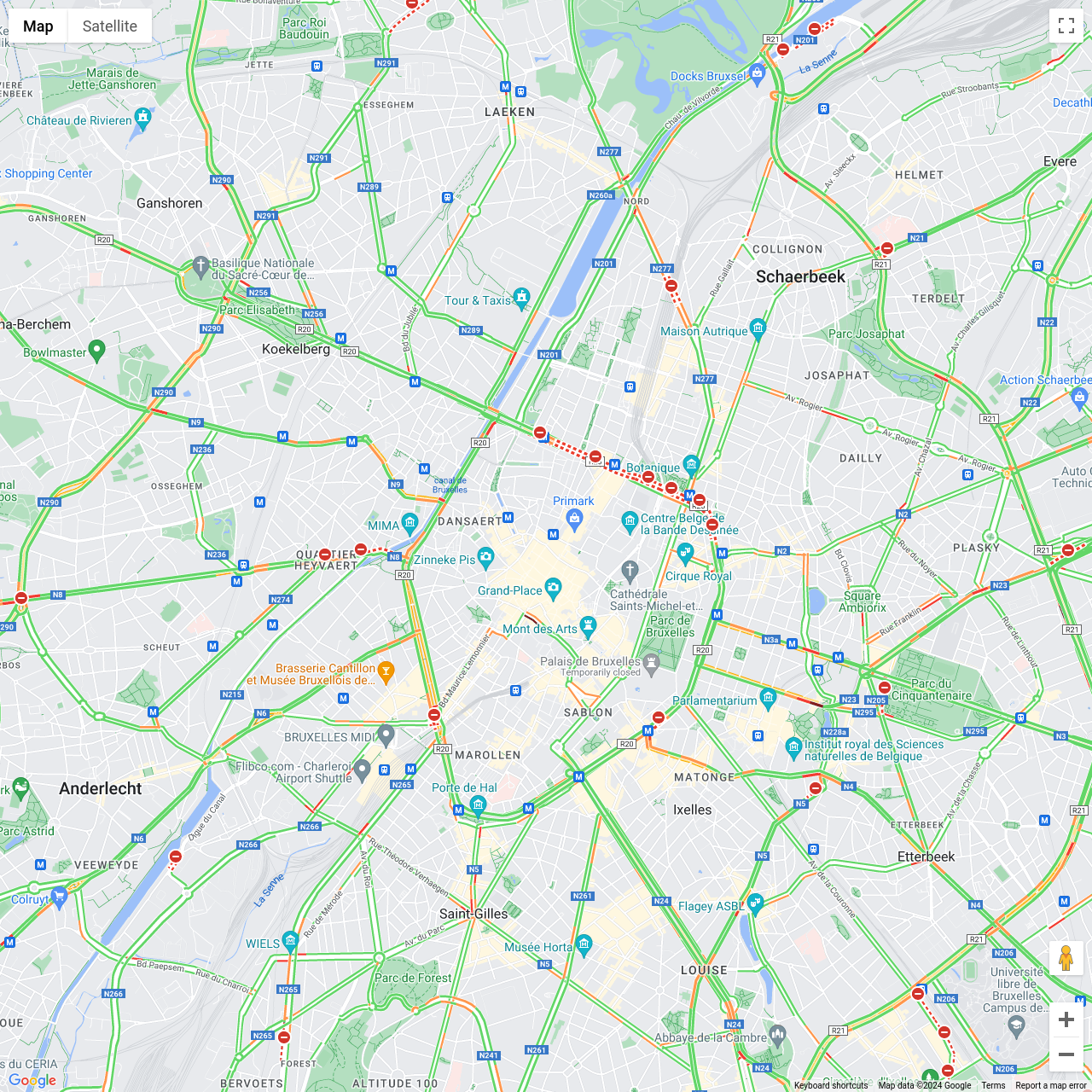 Brussels Traffic Congestion