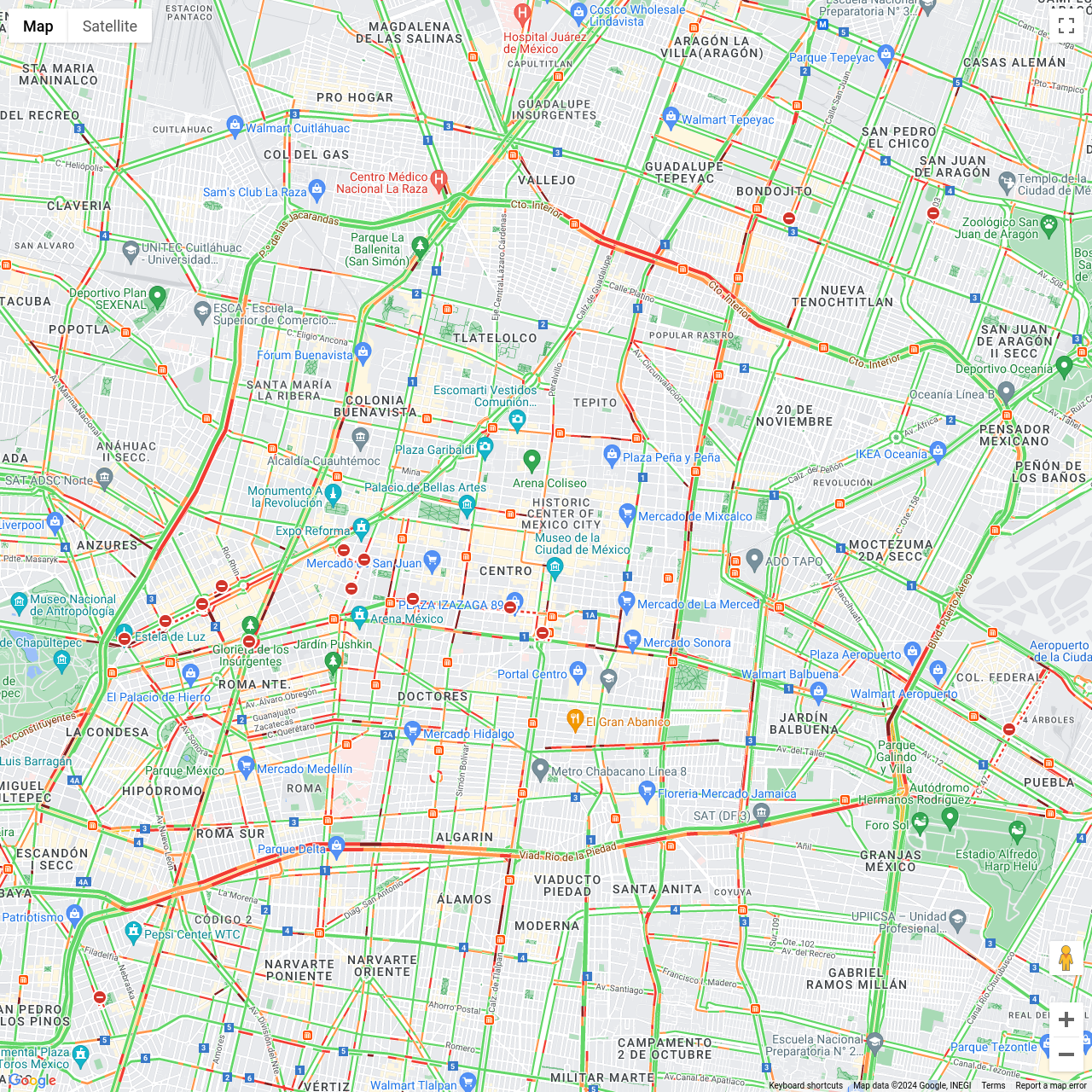 Mexico City Traffic Congestion