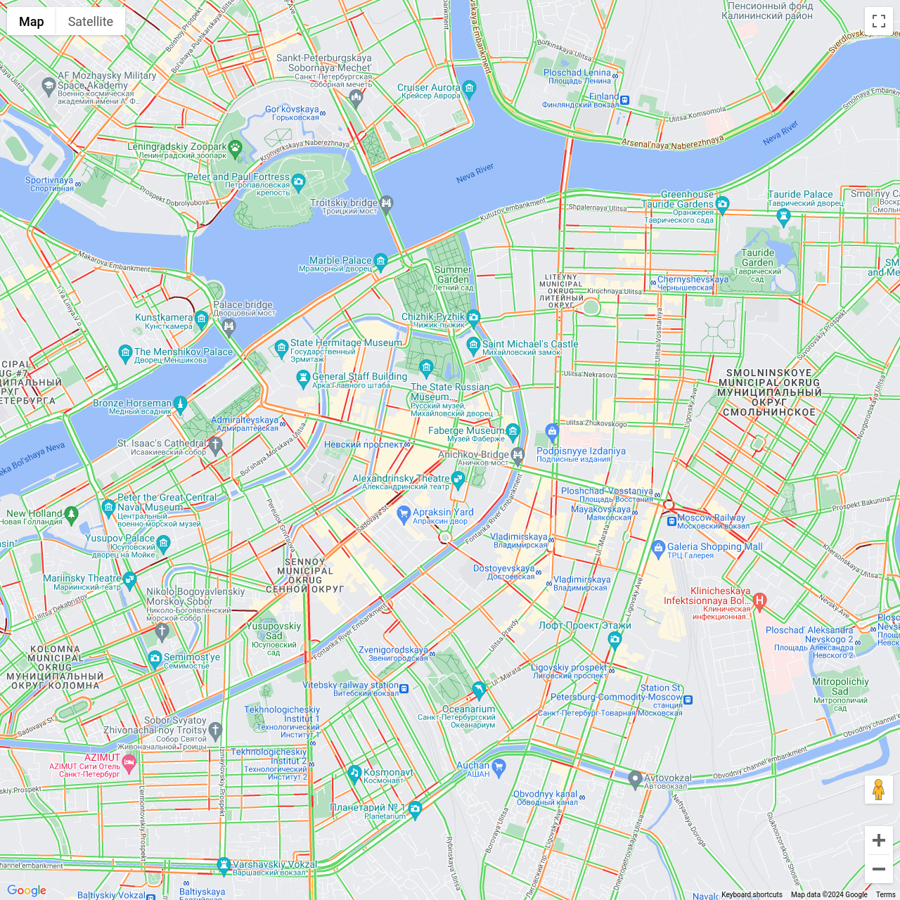 Saint Petersburg Traffic Congestion